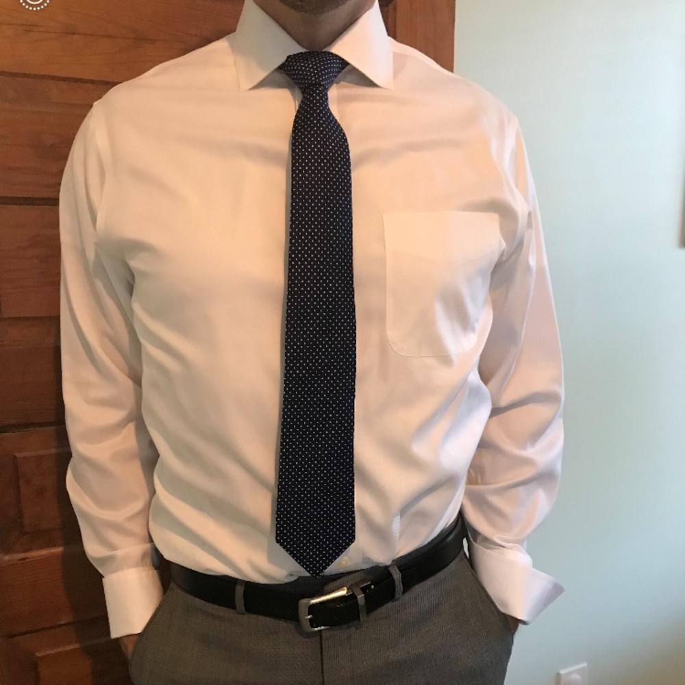 Jos A Bank wrinkle free Cufflinked dress shirt